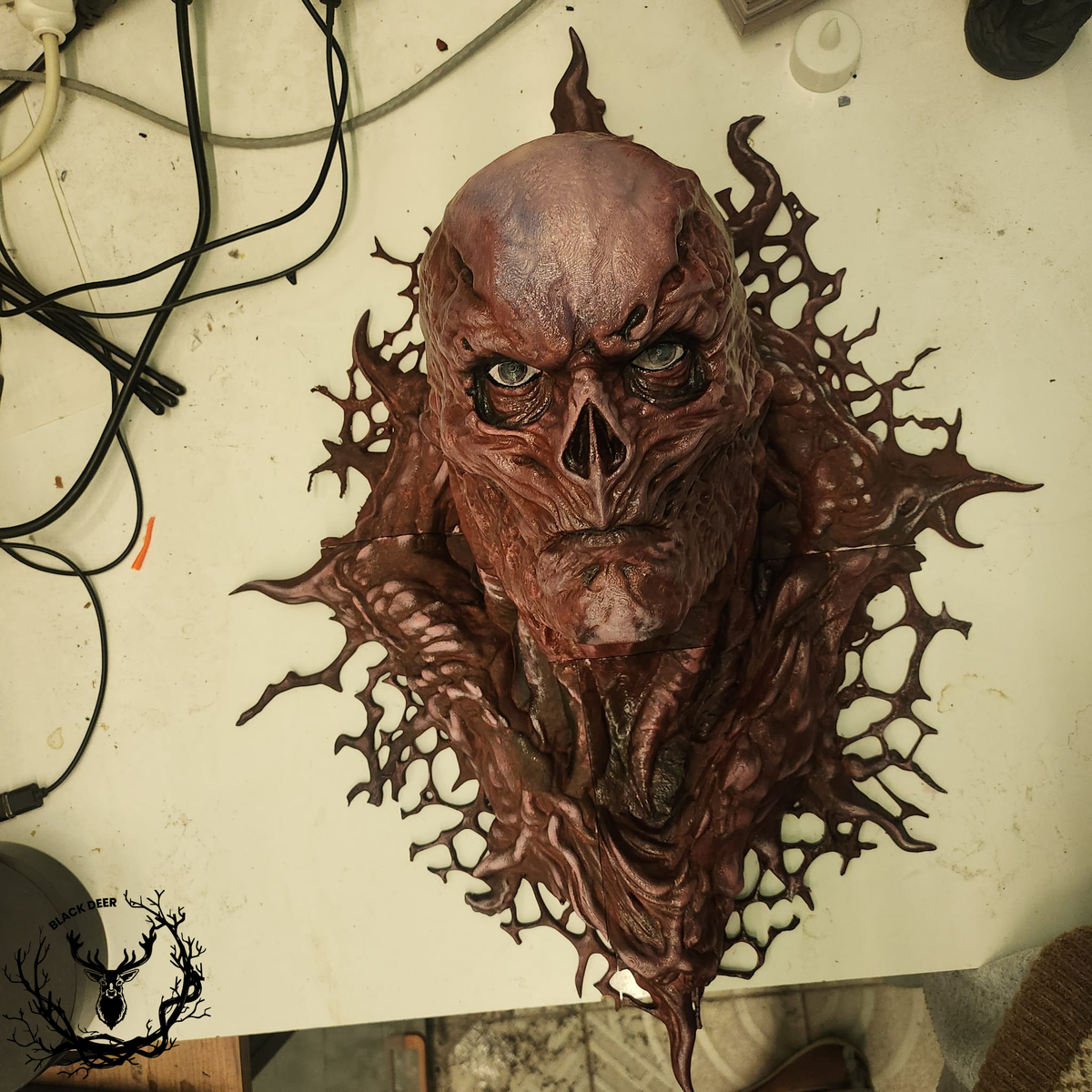 Vecna’dan İlham Alan Stranger Things Duvar Büstü – Korku Dekoru