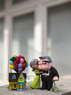 Carl and Ellie Figure – Romantic Couple Statue – Handmade Collector Display
