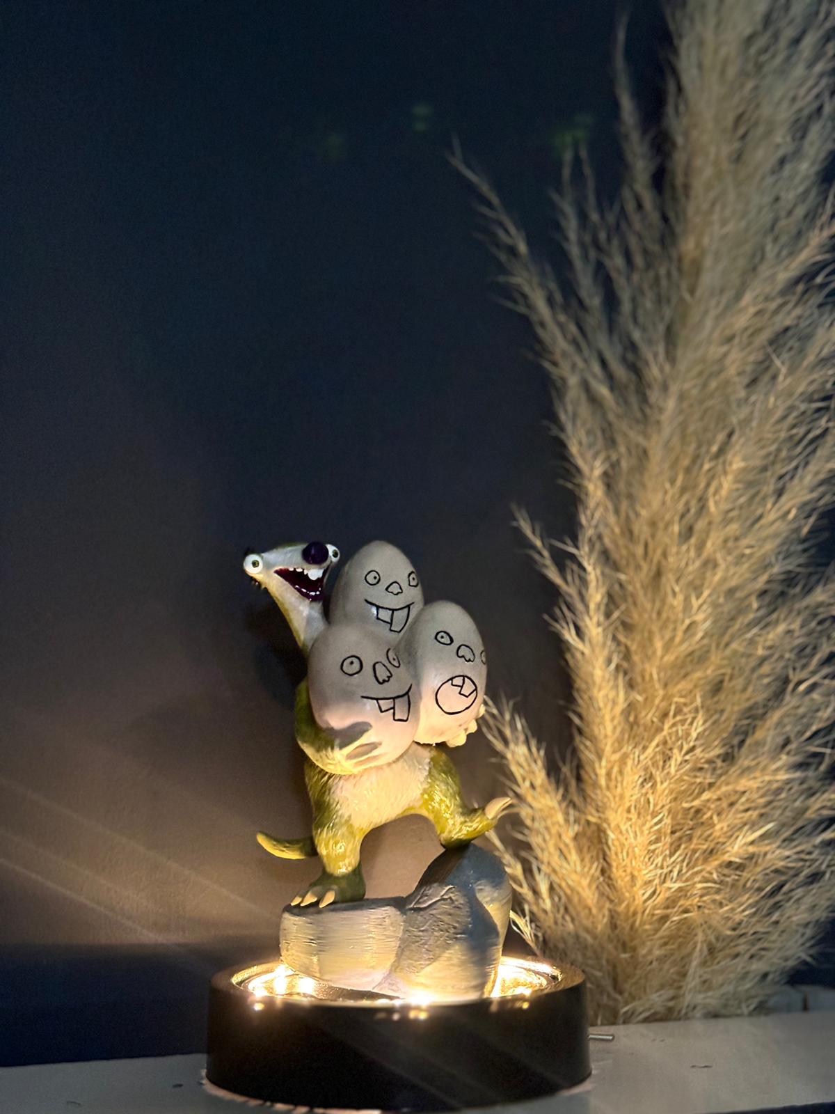 Sid Figure – Ice Age Inspired Collector Statue – Handmade Display Figure