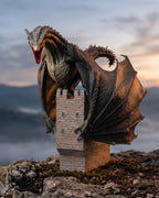 Silverwing Dragon Hand-Painted Collectible Figure – House of the Dragon Inspired 3D Printed Statue
