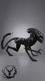 Dev Sci-Fi Canavar Köpeği Heykeli – Gerçek Boyutlu Alien Hunter Replikası, Interstellar Predator Fan Art, Cosplay Dekoru – 2 Metre