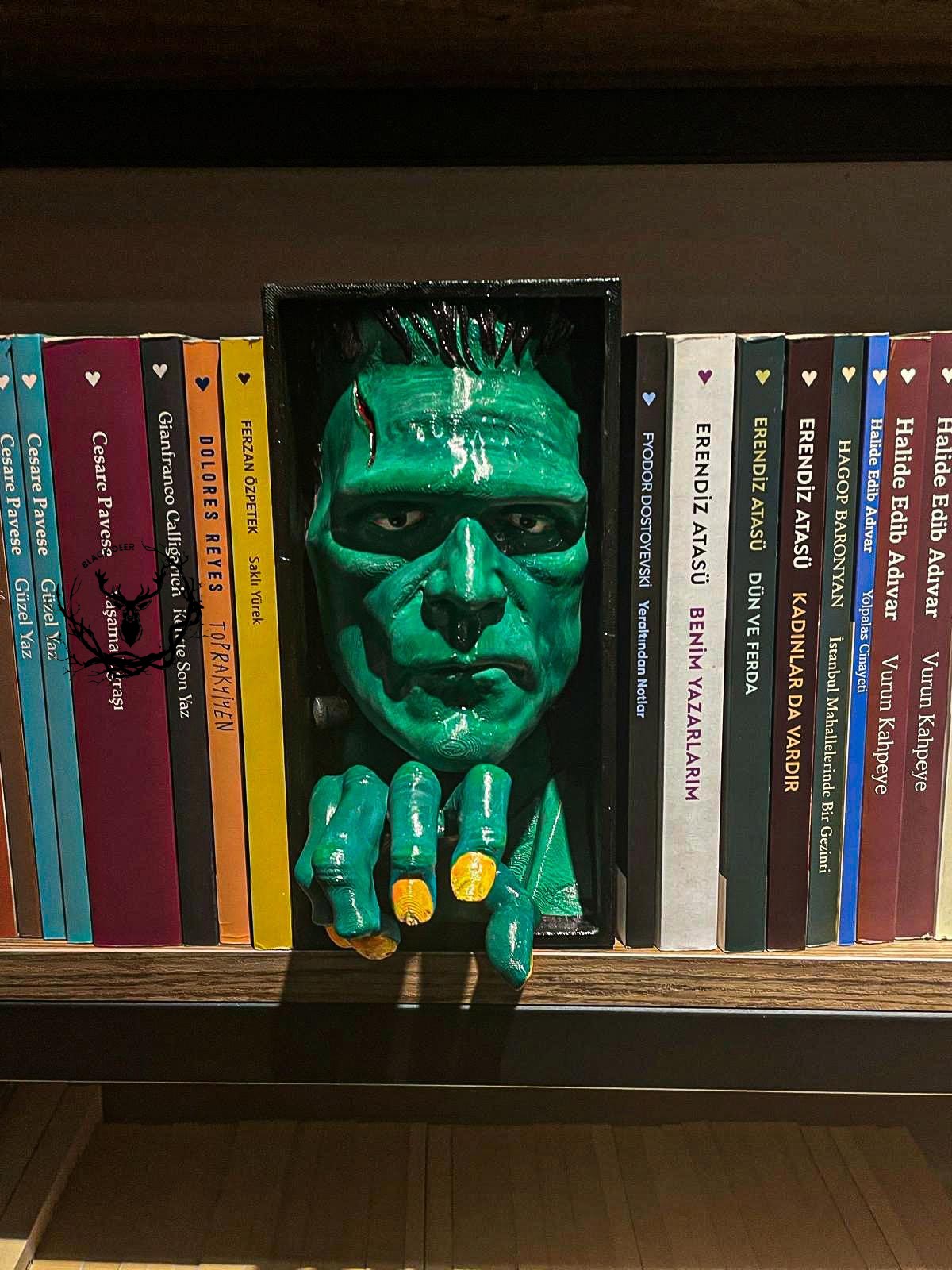Frankestein Model: I I / Book Nook / Bookshelf Figure / Book Holder / Collection / 21 CM