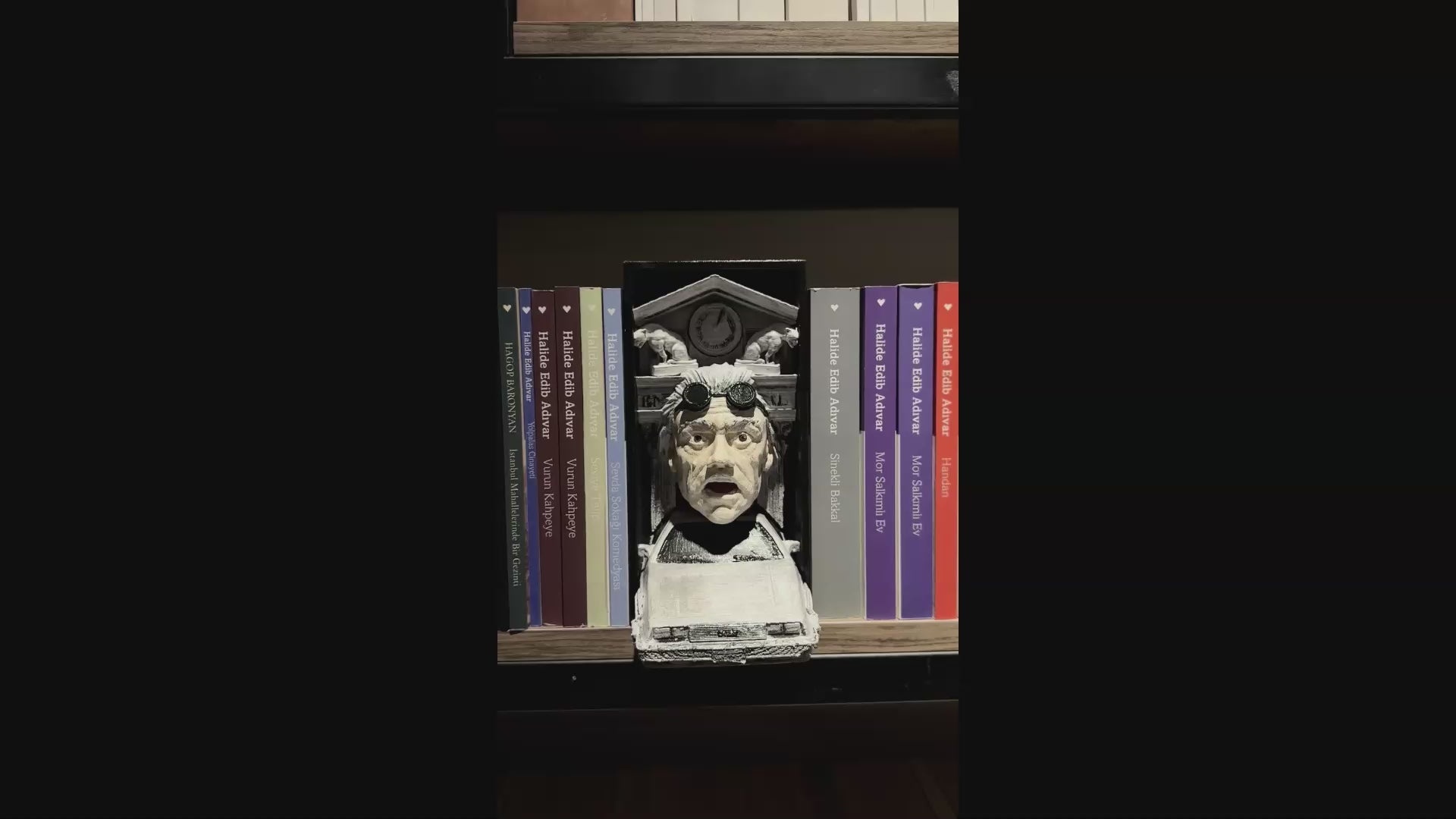 Back to the Future / Doc Brown / Bookshelf Figure / Book Holder / Collection / 21CM